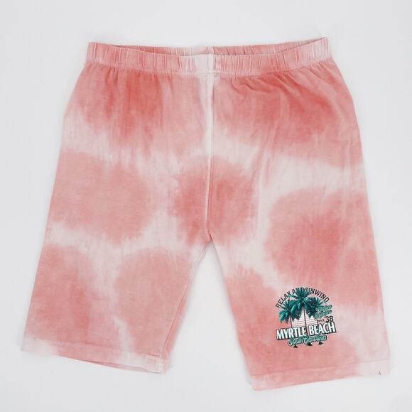 Ingear Resort T Shirt Biker Shorts Women’s 2 Pc Set Tropical Myrtle Beach Large - Picture 4 of 8